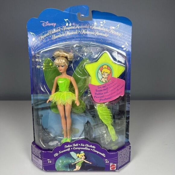 Disney MUSICAL CLASSICS Tinker Bell Doll Mattel 1994 Brand New RARE - Picture 1 of 9